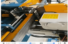 流水線切管沖孔機(jī)加工視頻